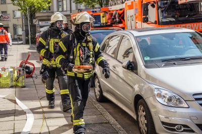 Stuttgart: Vergessener Braten sorgt fuer Feuerwehreinsatz.